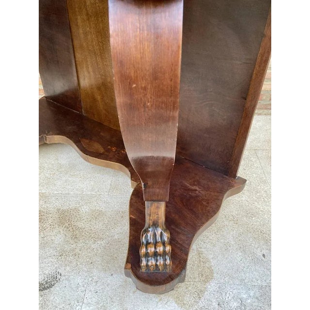 Wood Antique Console Table in Wood with Drawer For Sale - Image 7 of 13