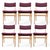 A beautifully designed set of six Danish modern dining chairs by Vestervig Eriksen for Brdr. Tromborg, crafted in Denmark...
