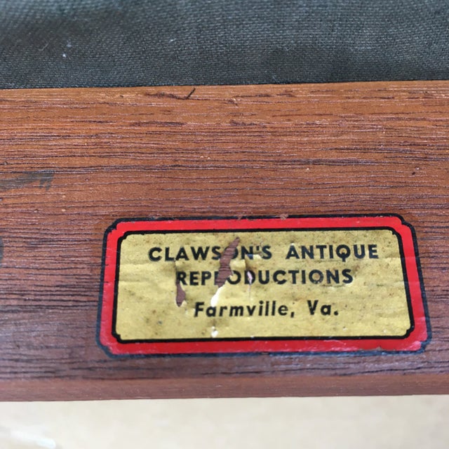 Midcentury Scrolled Arm Klismos Style Chair by Clawson’s Antique Reproductions For Sale - Image 12 of 13