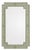 Hollywood Regency Mid Century Sage Green Mirror For Sale - Image 3 of 3
