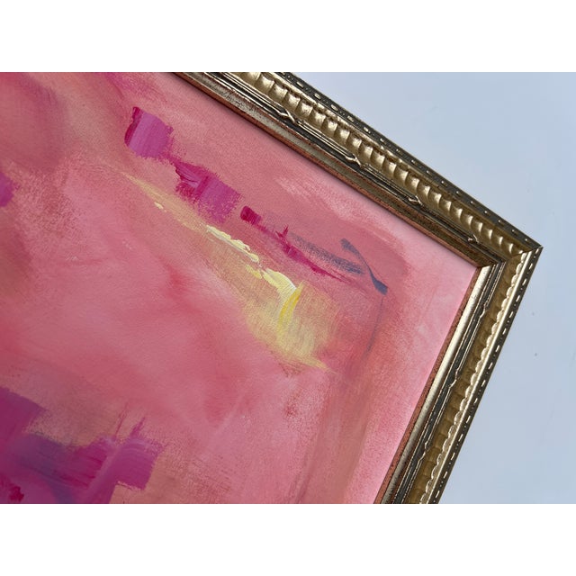 Abstract Painting Pink #1 by California Artist For Sale - Image 10 of 11
