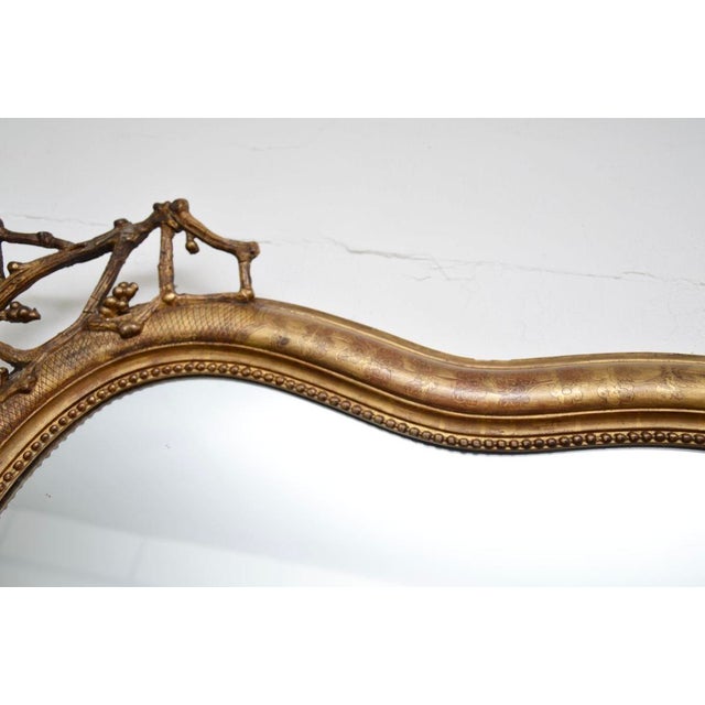 Gold Antique Italian Giltwood Mirror, 1860s For Sale - Image 8 of 10