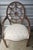 Late 20th Century Late 20th Century Carved Mahogany Spider Back and Upholstered Seat Armchair For Sale - Image 5 of 12