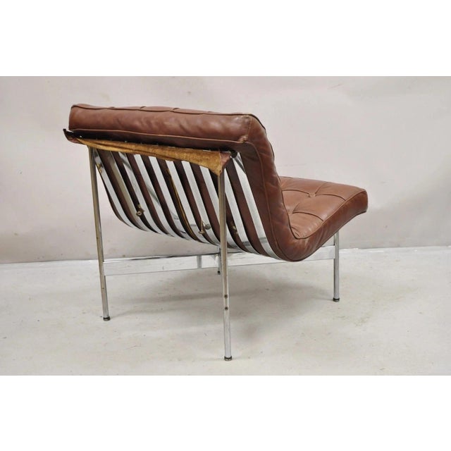 "New York" Brown Leather Lounge Chair by Katavolos Littell Kelley for Laverne For Sale - Image 12 of 12