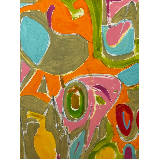 2020s Modern Pink Abstract Expressionist Painting by Kammy For Sale - Image 5 of 8
