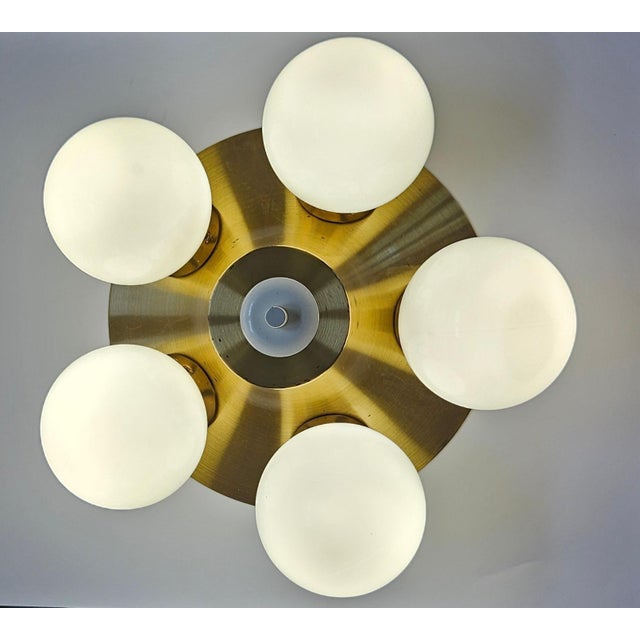 Mid-Century Space Age Sputnik Flush Mount, 1970s For Sale - Image 10 of 17