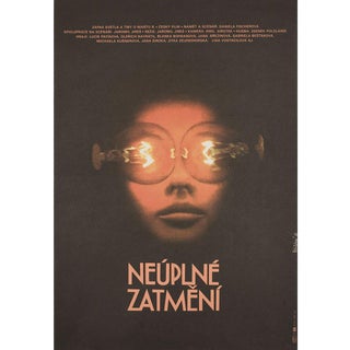 Incomplete Eclipse 1983 Czech A3 Film Poster For Sale