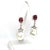 Diamond Rubellite Tourmaline Pearl Earrings 18k Gold 6.25 TCW Certified For Sale - Image 11 of 12