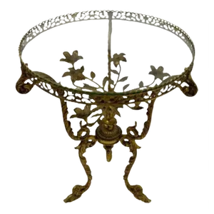 19th Century French 3 Legged Bronze Side Table
