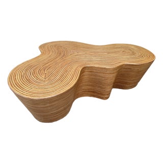 Oggetti Orgo Rattan Resin Coffee Table For Sale