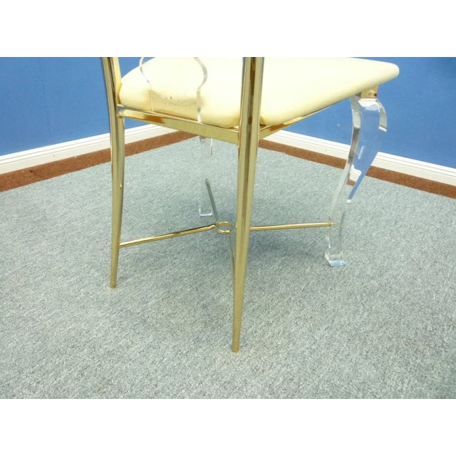 Metal Regency Side Chair from Vereinigte Werkstätten Collection, 1980s For Sale - Image 7 of 13