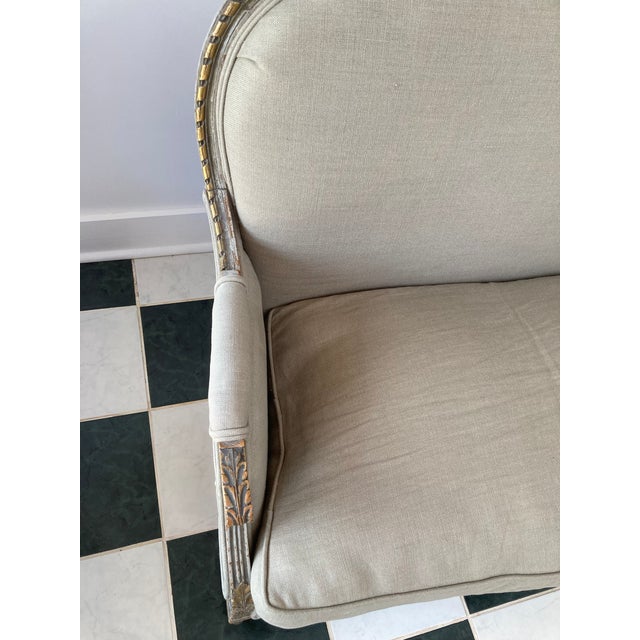Late 19th Century Louis XVI Style French Settee For Sale - Image 6 of 6