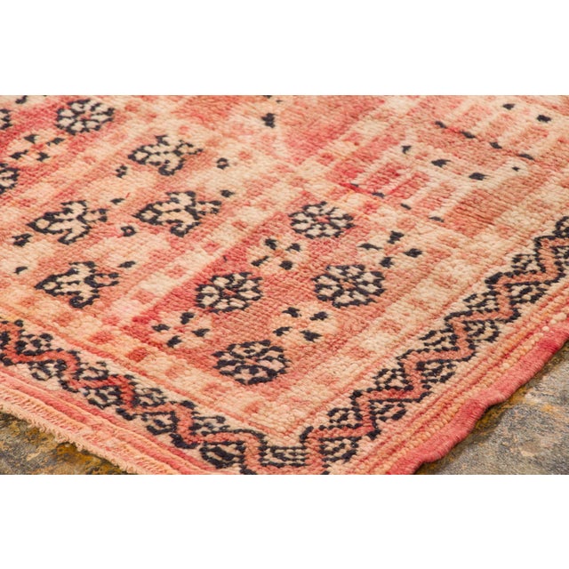 1950s Vintage Moroccan Berber Wool Rug With Tribal Design by Rug & Kilim, 1950-1959 For Sale - Image 5 of 8