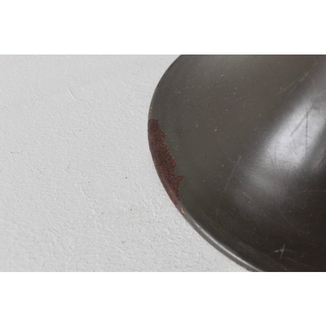 Wood Vintage Space Age Tulip Style Pedestal Stool Swivel Padded Seat For Sale - Image 7 of 18