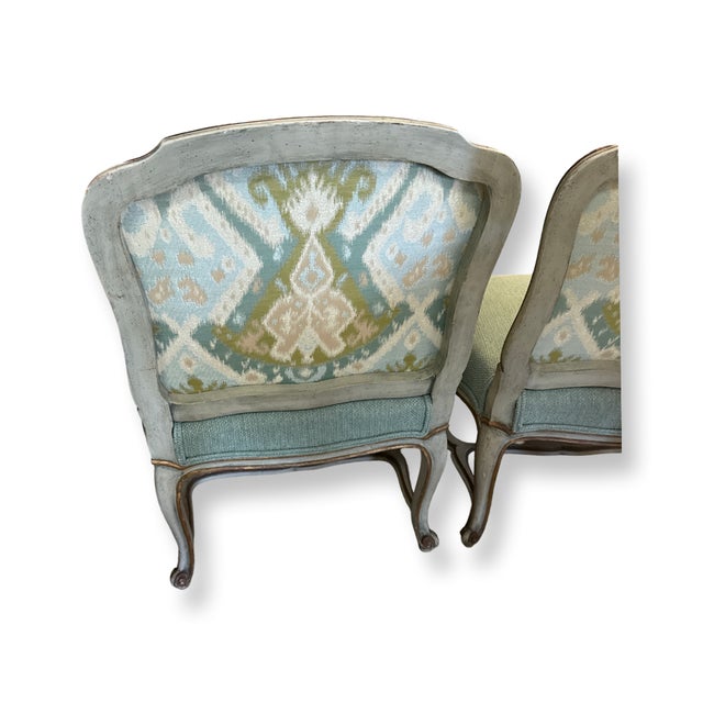 Antique French Louis XV Style Patinated and Gilded Wood. - A Pair For Sale In West Palm - Image 6 of 8