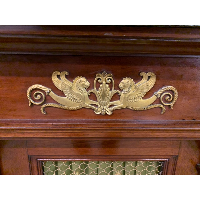 French Empire Mahogany Chiffonier, 1850 For Sale - Image 6 of 17