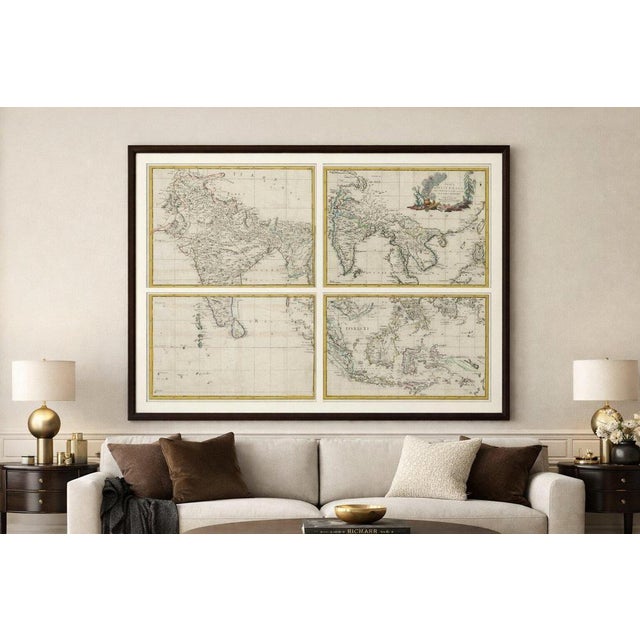 Antique map set east indies – india, indochina, indonesia, zatta 1784 this impressive set of four antique maps forms the...