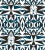 Contemporary Sample - Lelievre for The House of Scalamandré Email Wallcovering, Bleu For Sale - Image 3 of 3