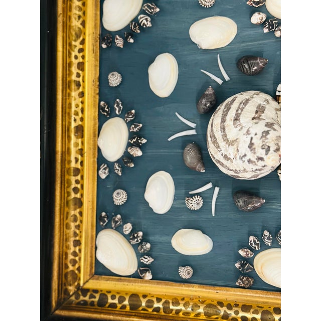 Antique Frame With Shell Artwork For Sale In Charleston - Image 6 of 7
