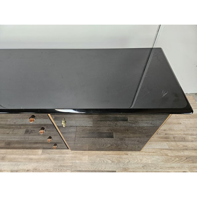 Sideboard in Black Lacquered Wood by Pierre Cardin, 1970 For Sale - Image 9 of 18