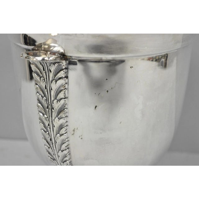Vintage Sheffield English Regency Silver Plated Champagne Chiller Ice Bucket For Sale - Image 13 of 17