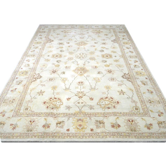 1960s 1960s Turkish Oushak Rug For Sale - Image 5 of 6