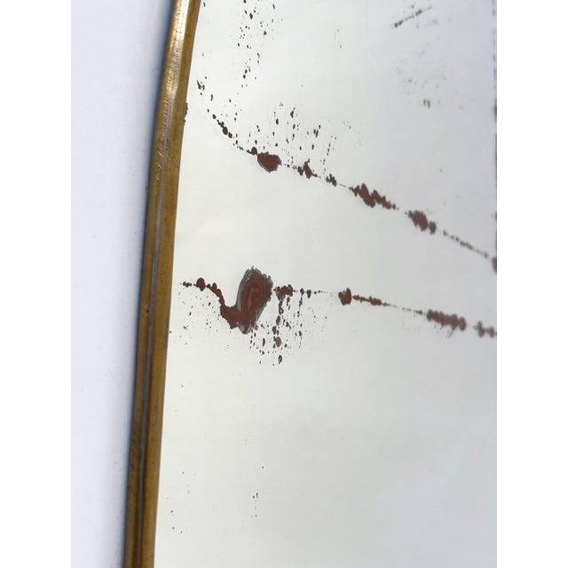 Mid-Century Modern Asymmetric Wall-Mounted Mirror, 1950s For Sale - Image 16 of 18