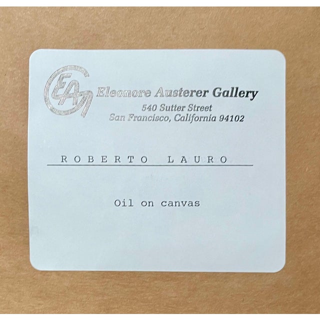 Roberto Lauro, Large Colorful Abstract Expressionist Swiss Oil Painting Robert Lauro, 1967 For Sale In Miami - Image 6 of 7