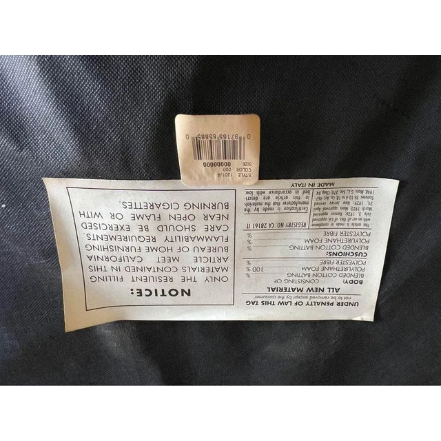 Mid 20th Century Pair Italian Upholstered Armchairs For Sale - Image 11 of 11