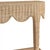 2020s Matthew Izzo Home - Paloma Scalloped Top Demi Lune Rattan Console Table For Sale - Image 5 of 8