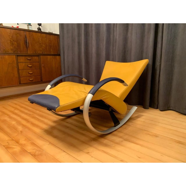 Black Modern Chaise Lounge, 1980s For Sale - Image 8 of 18