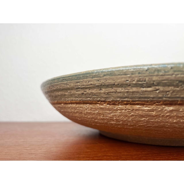 Large Mid-Century Modern Danish Studio Pottery Bowl from Søholm, 1960s For Sale - Image 12 of 16