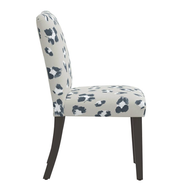 Transitional Chelsea Dining Chair in Ivory Brush Cheetah For Sale - Image 3 of 8