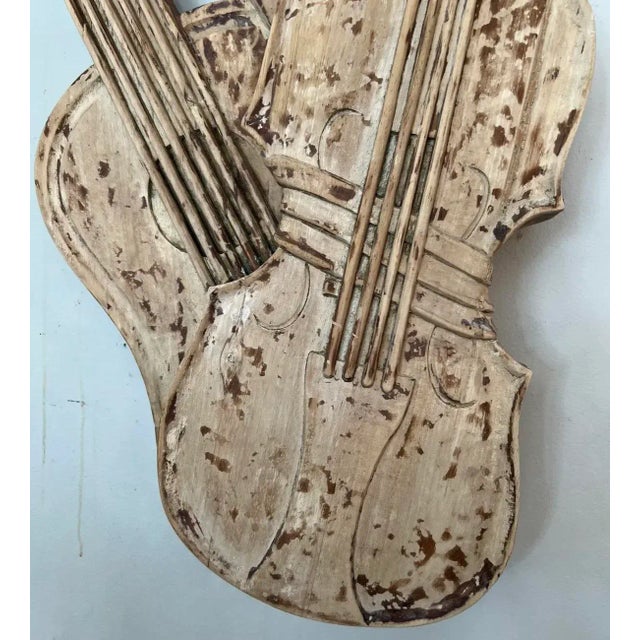 Pair of 19th Century Italian Wood Musical & Instrumental Sculptures For Sale - Image 9 of 12