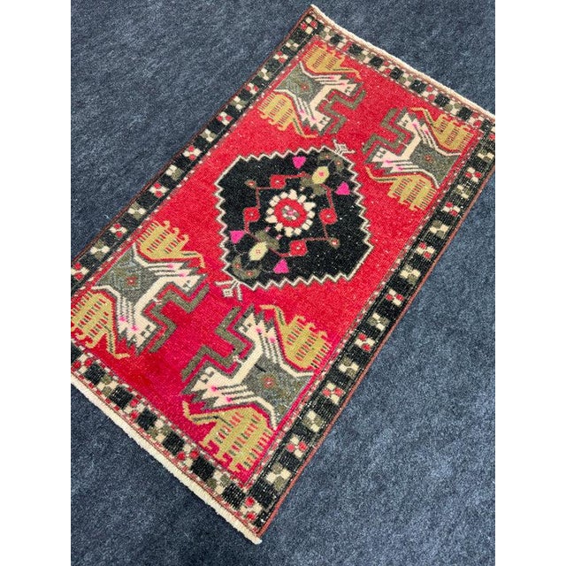 Early 21st Century Turkish Yastik Rug 1'7" x 2'10" For Sale - Image 5 of 5