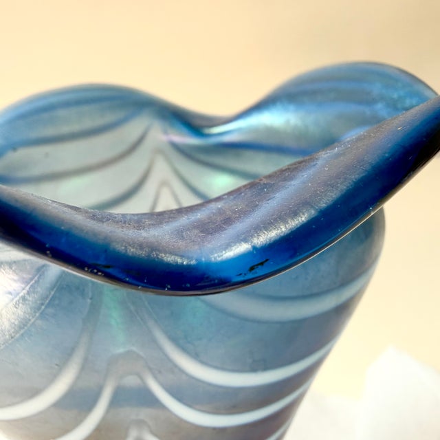 Vintage Mermaid Swirl Vase in Glass, 1970s For Sale - Image 11 of 18