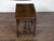 English Oak 19th Century Bobbin Legs Side Table with Geometric Font Drawer For Sale - Image 10 of 12