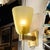 2020s Modernist Hand-Blown Smoked Peridot Hive Form Murano Glass & Brass Sconces For Sale - Image 5 of 12