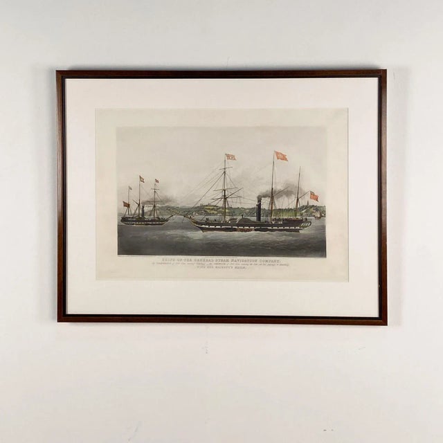 Vintage Hand-Colored Nautical Engraving, Circa 1920 For Sale In San Francisco - Image 6 of 6