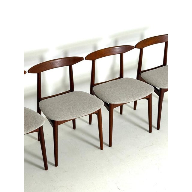 Contemporary Danish Teak Dining Chairs, 1960s, Set of 4 For Sale - Image 3 of 10