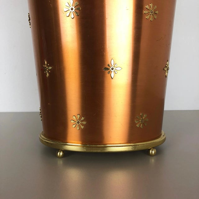 German Copper Umbrella Stand by United Workshop Munich, 1950s For Sale - Image 14 of 18