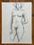 Barbara Beck Figurative Nude Charcoal Sketch on Paper 1970s For Sale - Image 4 of 4