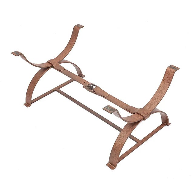 1960s Vintage Sellerie Coffee Table attributed to Jacques Adnet, 1960s For Sale - Image 5 of 11