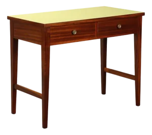 Vintage Writing Desk in Laminate Mahogany, 1950s