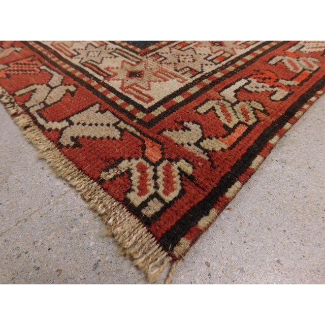 Antique Caucasian Rug. 3'3"x 3'9" For Sale In Los Angeles - Image 6 of 18
