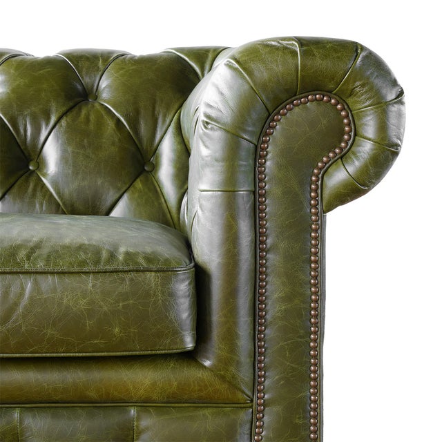 Chesterfield Leather Sofa by Adoorne For Sale - Image 6 of 7