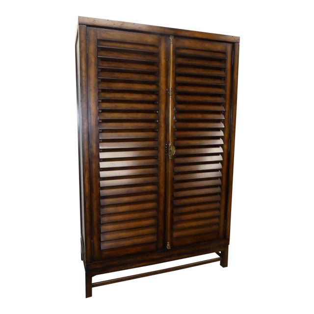 Ralph Lauren Cottage Plantation Style Flat Screen Armoire Cabinet