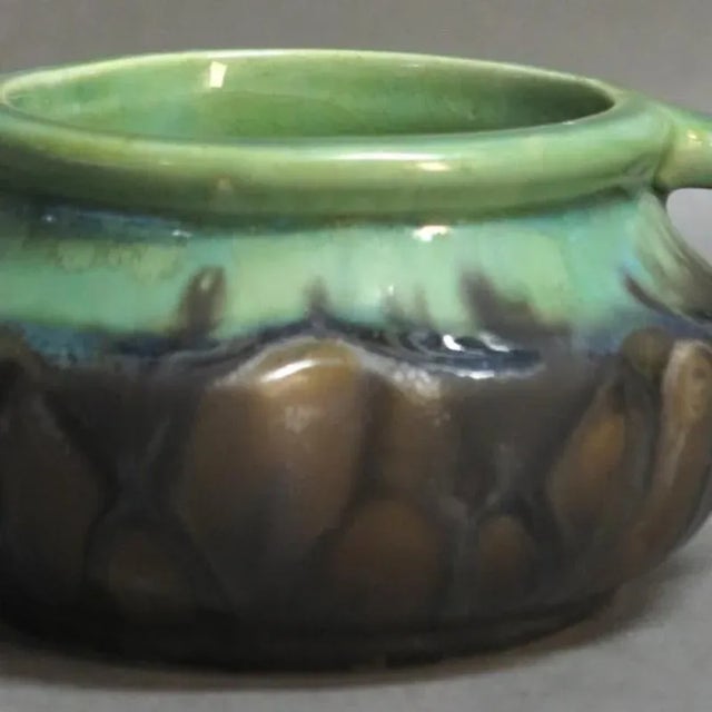 Jugendstil Hand Painted Ceramic Bowl by Gilbert Méténier For Sale - Image 3 of 6