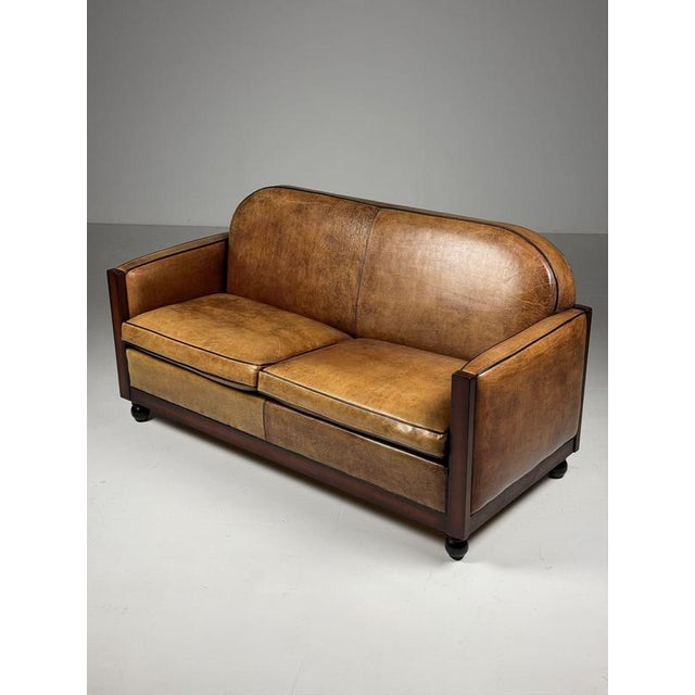 Art Deco Sheepskin Sofa For Sale - Image 6 of 18