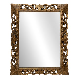 Antique Carved Mirror, 19th Century For Sale